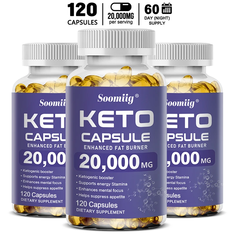 Weight Loss 100% Organic Keto Detox Capsules Flat Belly Deep Cleansing Detox Provides Energy Fat Burning Appetite Suppressant