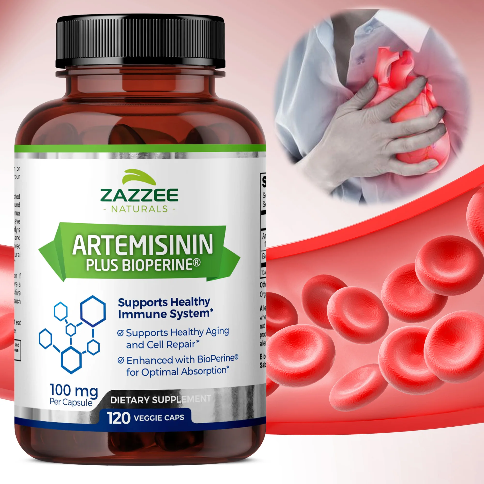 

Биоперин Artemisinin Plus — поддерживает здоровое старение, пищеварение и иммунитетную систему для оптимального впитывания и общих хорошо.