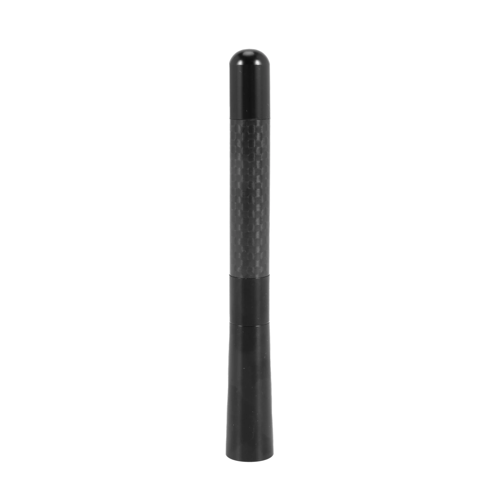 Universal 5 Zoll 120mm schwarze Antenne Kohle faser drucker kurz auf Autoradio am/fm Antennen adapter