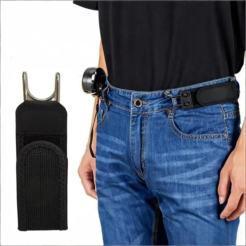 Elastische Gürtel ohne Schnalle, elastischer Gürtel für Damen und Herren, Unisex-Stretchgürtel für Hosen und Jeans, lässiger, schnallenfreier, verstellbarer Gürtel – Detail 2