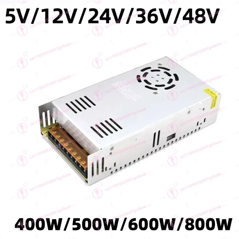 

Импульсный блок питания 400W 500W 600W 800W, трансформатор для светильников, AC 110V 220V в DC 5V 12V 24V 36V 48V, источник питания для светодиодов