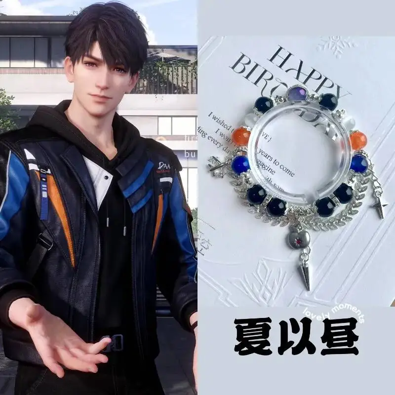 

NEW Anime Love And Deepspace Caleb Cosplay Bracelets Acg Beads Hand Chain Accessories Pendant Keychain Props Birthday Gift