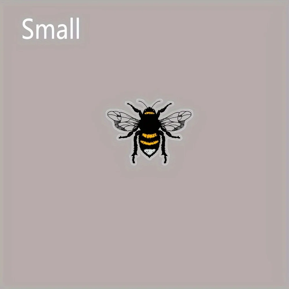 4Pcs/set Cute Bee Waterproof Vinyl Sticker Dishwasher Safe Decal for Car Water Bottle Electronic