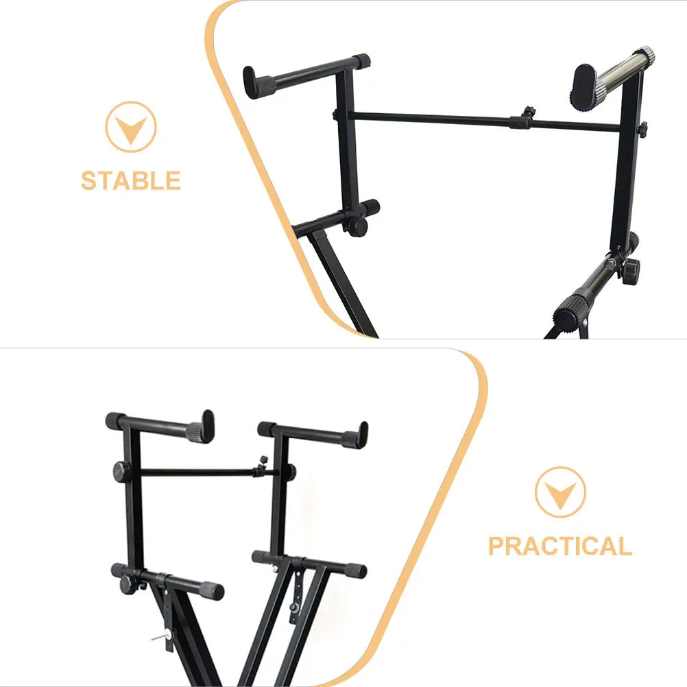 

Electronic Piano Holder Adjustable Metal Keyboard Stand Extension Durable Iron Support Rack For Electric Organ Instrument