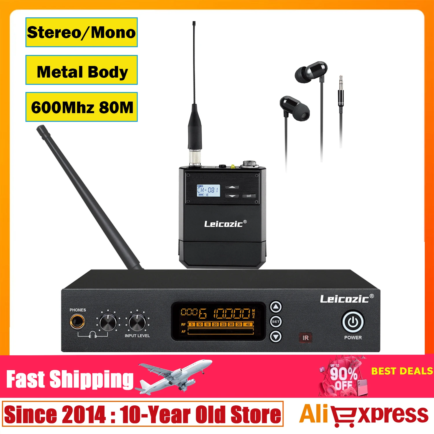 

Leicozic SR2080 Stereo In-Ear Monitor System Live Stage Sound Equipment Audio Personal Monitoring Earphones Studio Mesa De Som