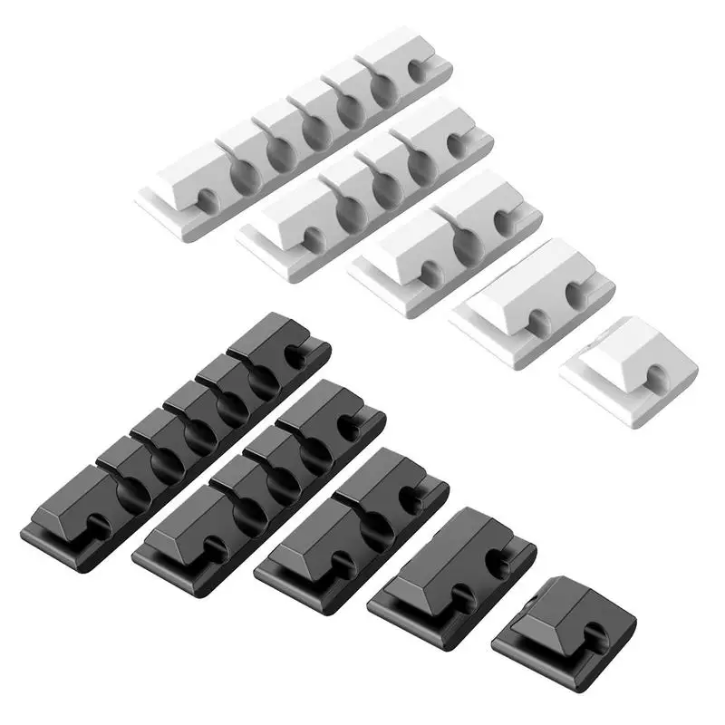 USB Cable Organizer 1/2/3/5/7 Clips Silicone USB Data Cable Winder Protector For Mouse Wire Desktop Mobile Phone Accessories