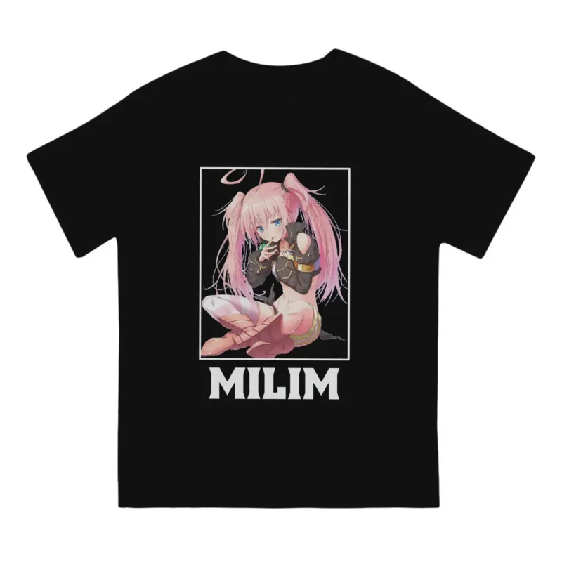 Milim Honey T Shirt Men Pure Cotton Funny T-Shirts That Time I Got Reincarnated As A Slime Anime  Short Sleeve Clothes Gift Idea