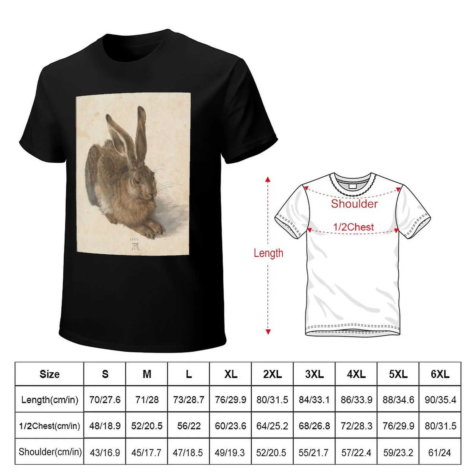 Albrecht Durer's Young Hare I T-Shirt mens graphic t shirts T-Shirt