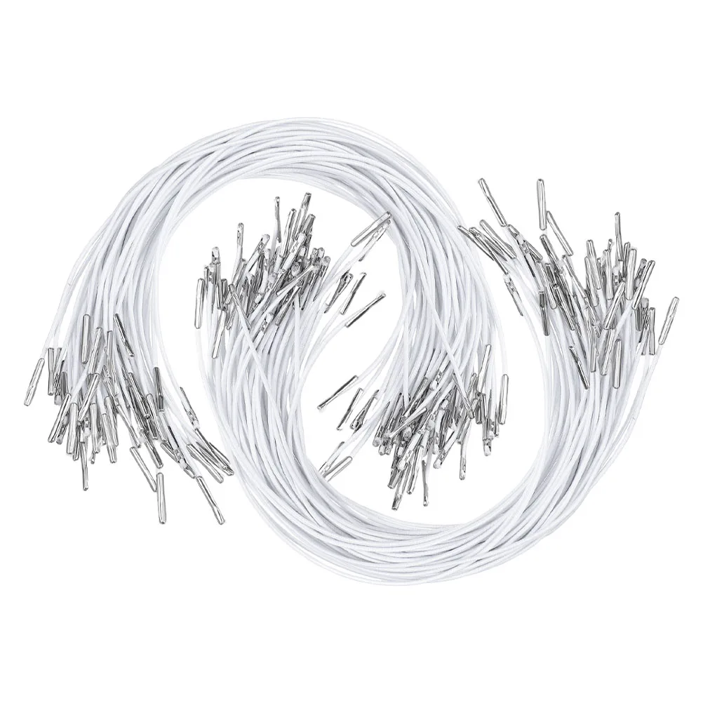 200 PCS ยืดหยุ่น Barbed สาย Handmade Lanyard Eye Mask ยืดผูก DIY CRAFT น้ําหนักเบายืดสําหรับแฟ้มโฟลเดอร์หมวก