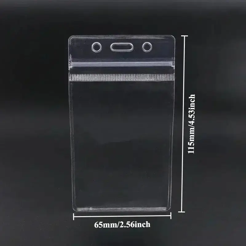 Clip transparent imperméable pour cartes, housse de protection en plastique, housse de protection pour cartes bancaires, portefeuille pour cartes d'identité
