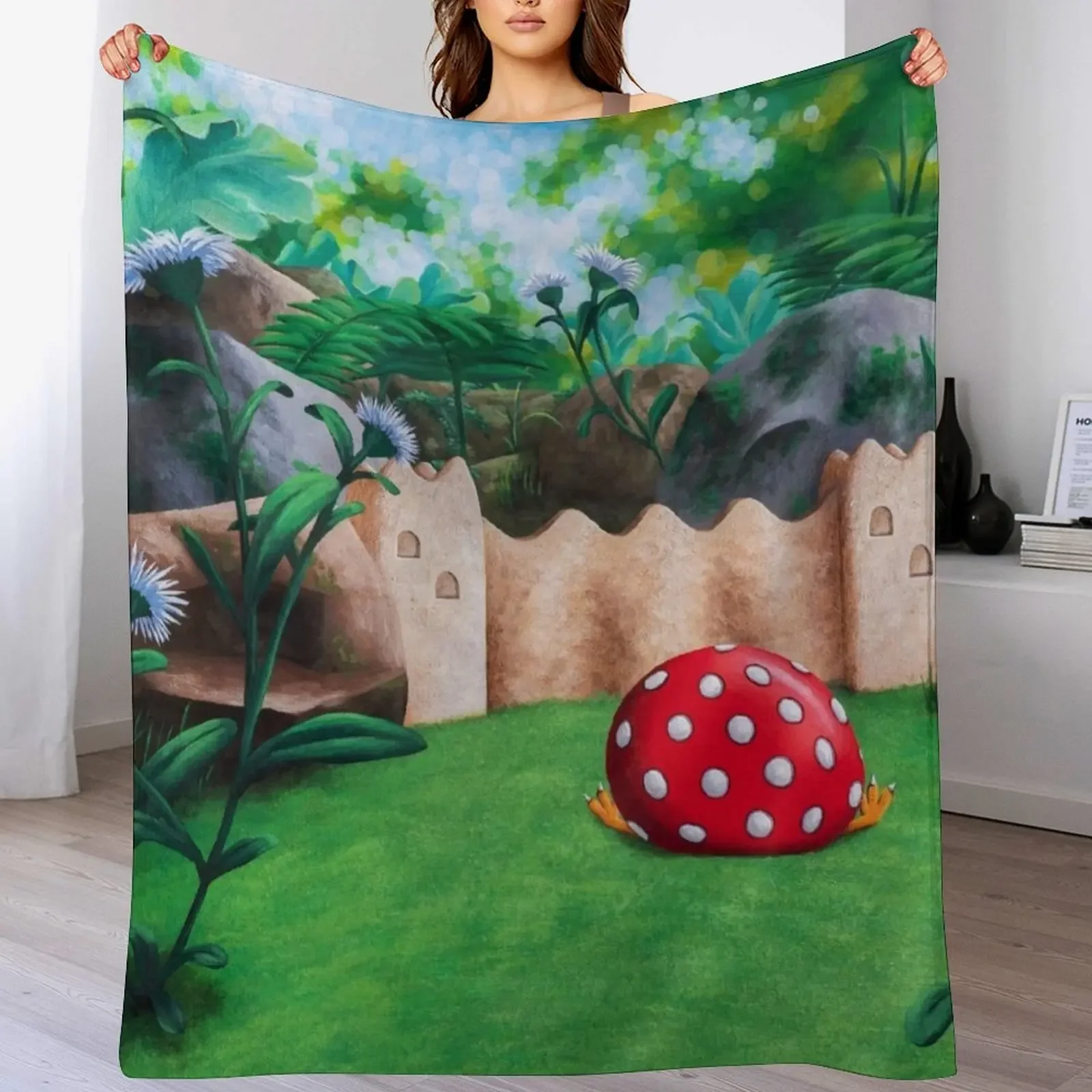

Garden of Hope Throw Blanket Furry Cute Single Personalized Gift Blankets