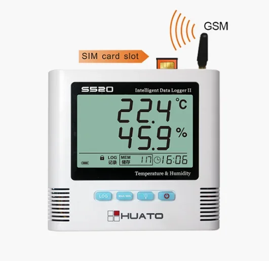 

2026 2024 Real Time SMS Alarm Temperature Humidity Data Logger/4g Temperature Monitoring/dataogger Temperature Humidity