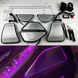 Led speaker cover Kit For BMW 5 Series F10 F11 F18 Horn LED Ambient light Illuminate Speaker Cover Trim Refit cover