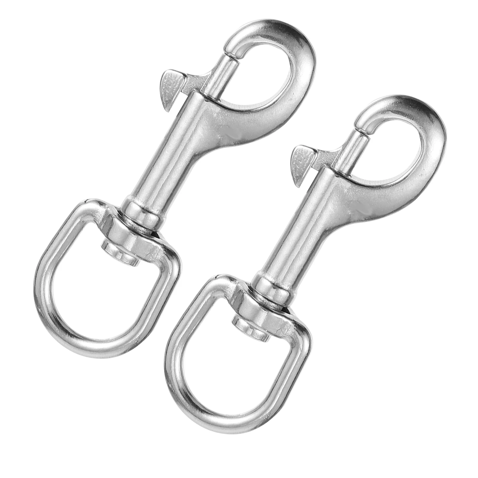 

2Pcs Stainless Steel Pet Leash Hook Clip Swivel Snap for Dog Rope Heavy Duty Metal Hook Replacement Rotating Lanyard Fast