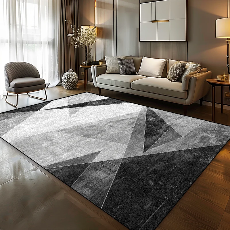 

Modern Geometric Design Carpet Living Room Luxury Home Decoration Area Soft Large Rugs Dining Room Non-slip Easy Clean Floor Mat