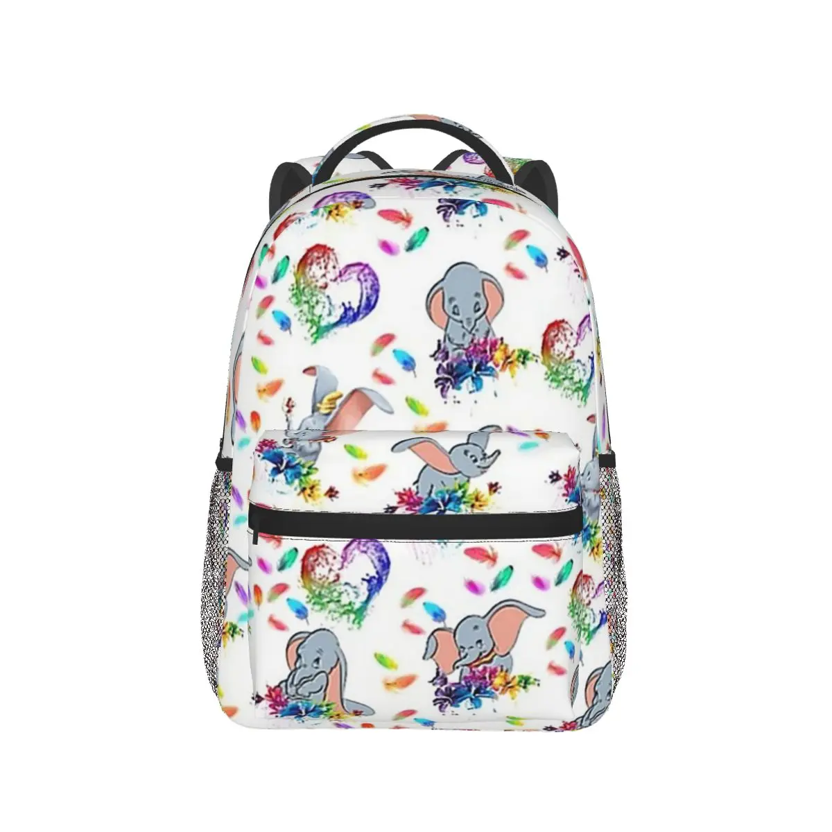 Zaini Dumbo goffrati con stampa piuma ragazzi ragazze Bookbag borse da scuola per bambini Cartoon Kids zaino borsa a tracolla grande capacità