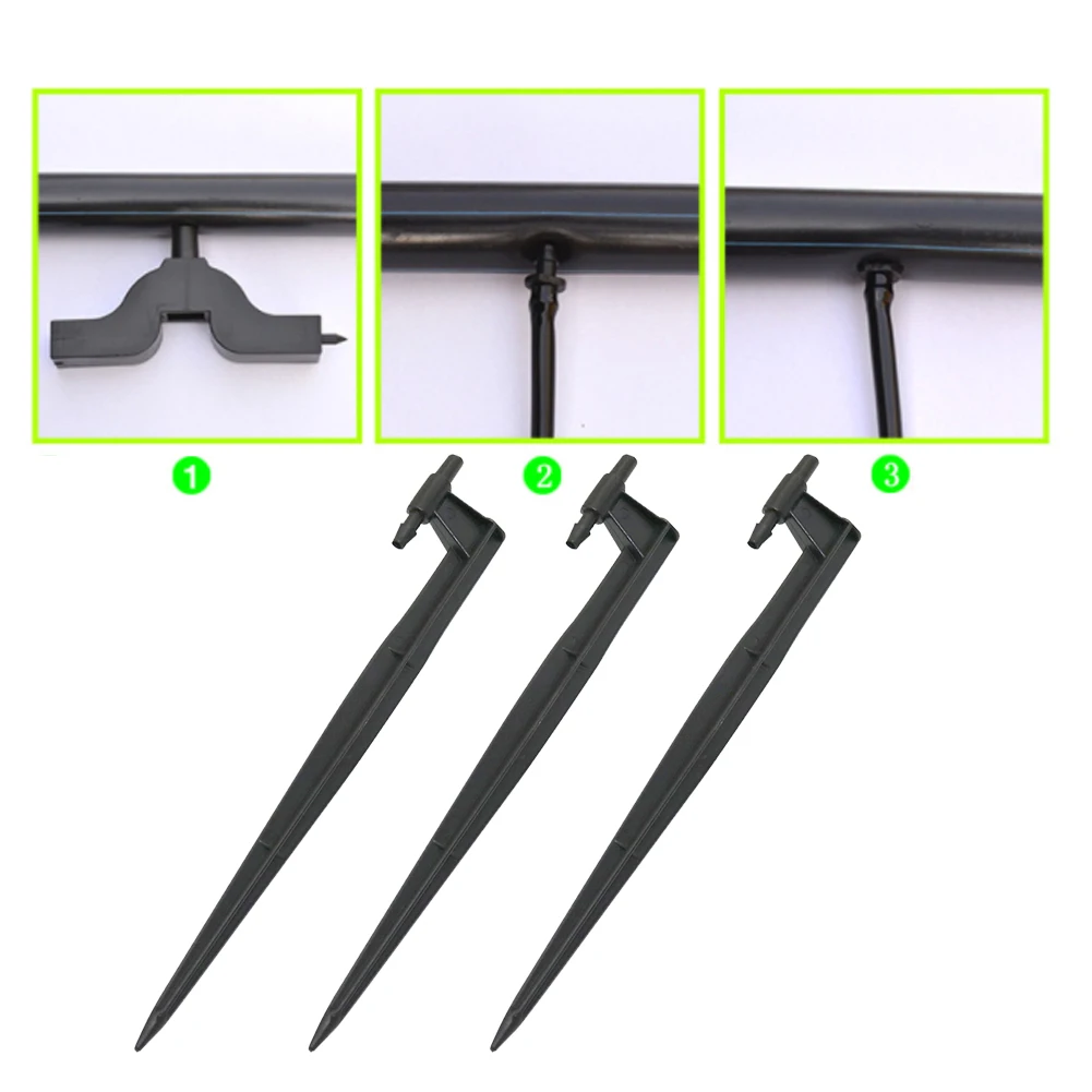 30pcs Sprayer Head Holders 20/50cm Dripper Garden Accessories Hose Lawn Micro Irrigation Interface Sprinklers Nozzle Brackets