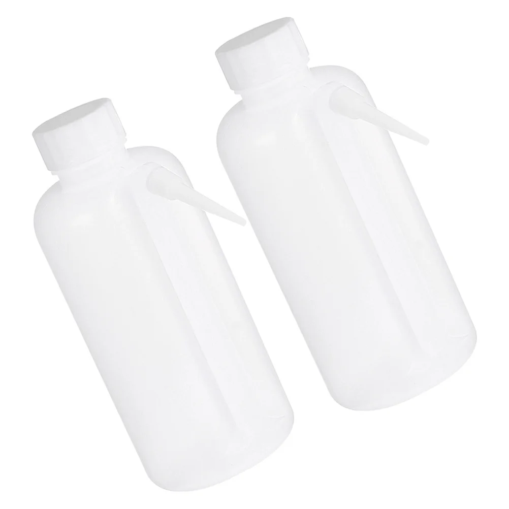 

2Pcs Plastic Wash Bottle Wide Mouth Squeeze Bottle Portable Lightweight Flexible for Laboratory Tattooing Watering