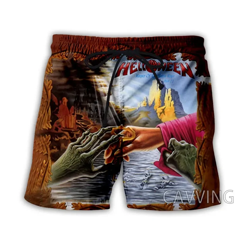 ファッション女性/男性の 3D 印刷ハロウィンバンド夏のビーチショーツストリートウェア男性速乾性 Vtion カジュアルショーツ