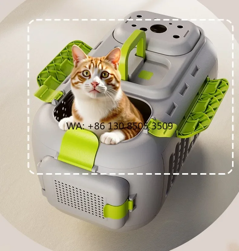 Factory Wholesale Portable Cat and Dog Carrier Cage for Pet Travel