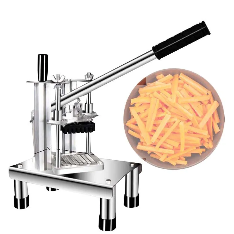 

Manual Fries Cutting Machine Vegetables Potato Cutting Machine Dicing Cucumber Salad Slitter Food Processor