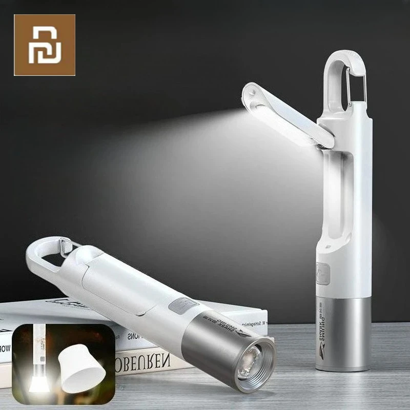  SMILING SHARK Outdoor Flashlight Portable Strong Lights Variable Focus with Travel Camping Fishing Walking Lighting Lamp