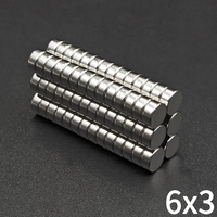 40 Pcs 6x3 Neodymium Magnet 6mm X 3mm N35 NdFeB Round Super Powerful Strong Permanent Magnetic Imanes Disc 6*3