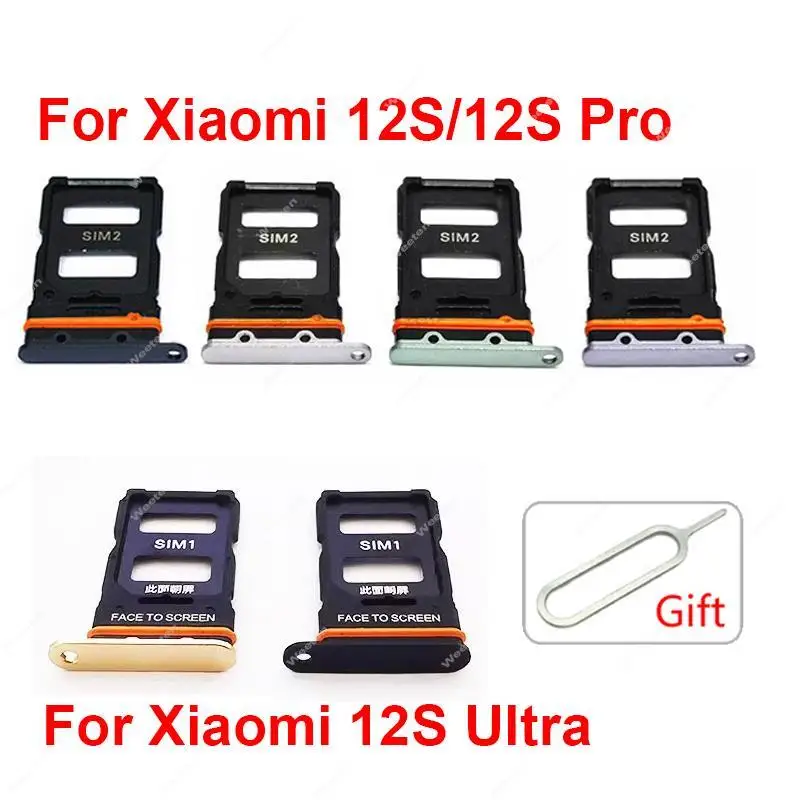 

Адаптер для лотка для SIM-карты для Xiaomi 12s 12s Pro 12s Ultra, держатель для считывания SIM-карт, запасные части