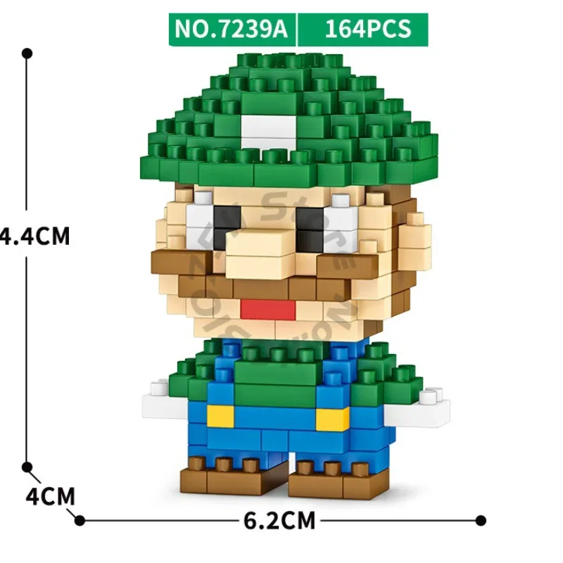 Amine bloc de construction mignon personnage d'anime assemblé Micro modèle bloc de construction figurines d'action poupées enfants cadeau