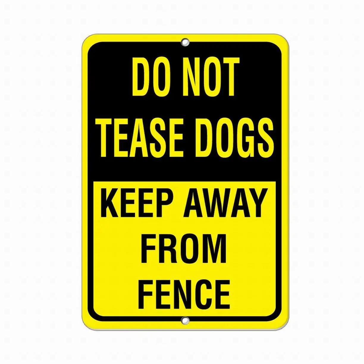 Notice Warning Sign Decor 8x12 Tin Metal Signs Do Not Tease Dogs Keep Away from Fence Pet Animal Sign Safety Sign Novelty Signs