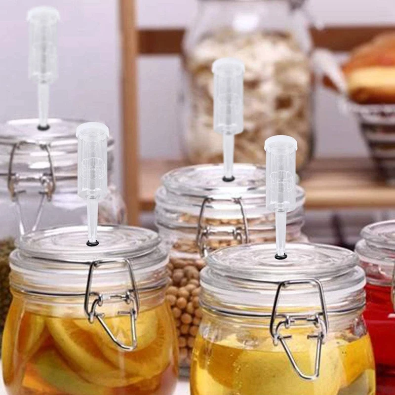 KSOL Fermentation Lids Airlock Kit with 6Stopper,Air Locks Fermentation Airlock Beer Wine Kombucha Brewing Kit Airlock Bubble