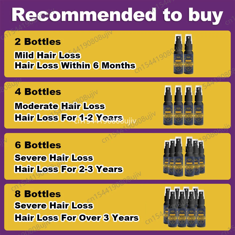 Hair Growth Products 50 ML Hair Growth Oil Spray Effective Hair Loss Solution Baldness Seborrheic Alopecia Hereditary Hair Loss