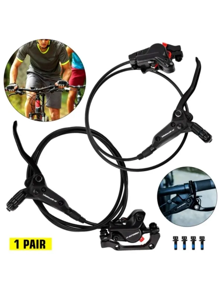 AliExpress NONE Bicycle  Hydraulic Brake Set Front And Rear Brake With 2PCS 600mm Bike Disc For MTB Brake Mountain Bike Upgrade Bike Parts