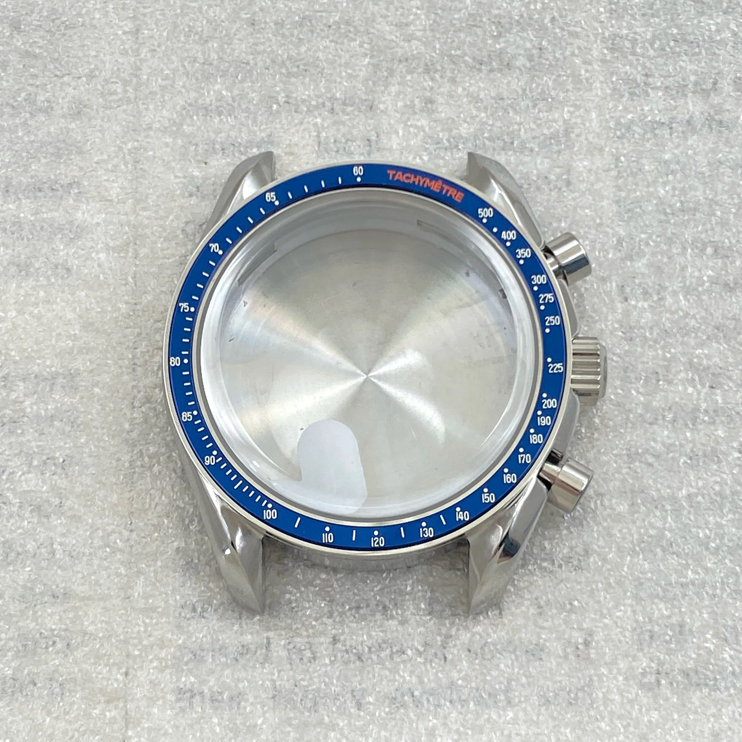 40Mm Speedmaster case Stainless steel case for VK63 multi-function quartz movement for dial 32.5mm