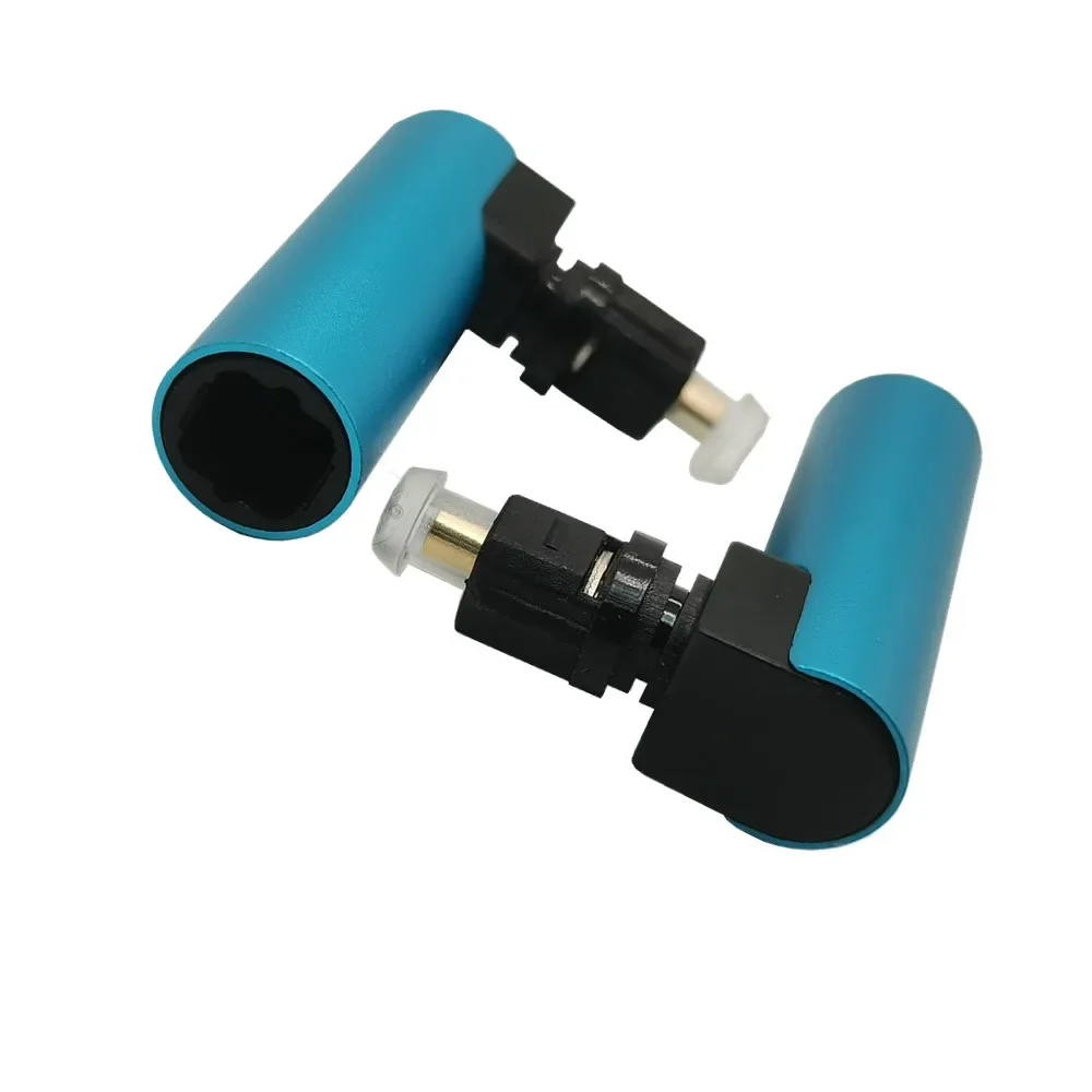 Connecteurs de câble audio optique numérique à angle droit, lien de charnière éventuelles DIF, adaptateur fibre optique résistant à 90, haut-parleur Soundbox TV, lot de 2