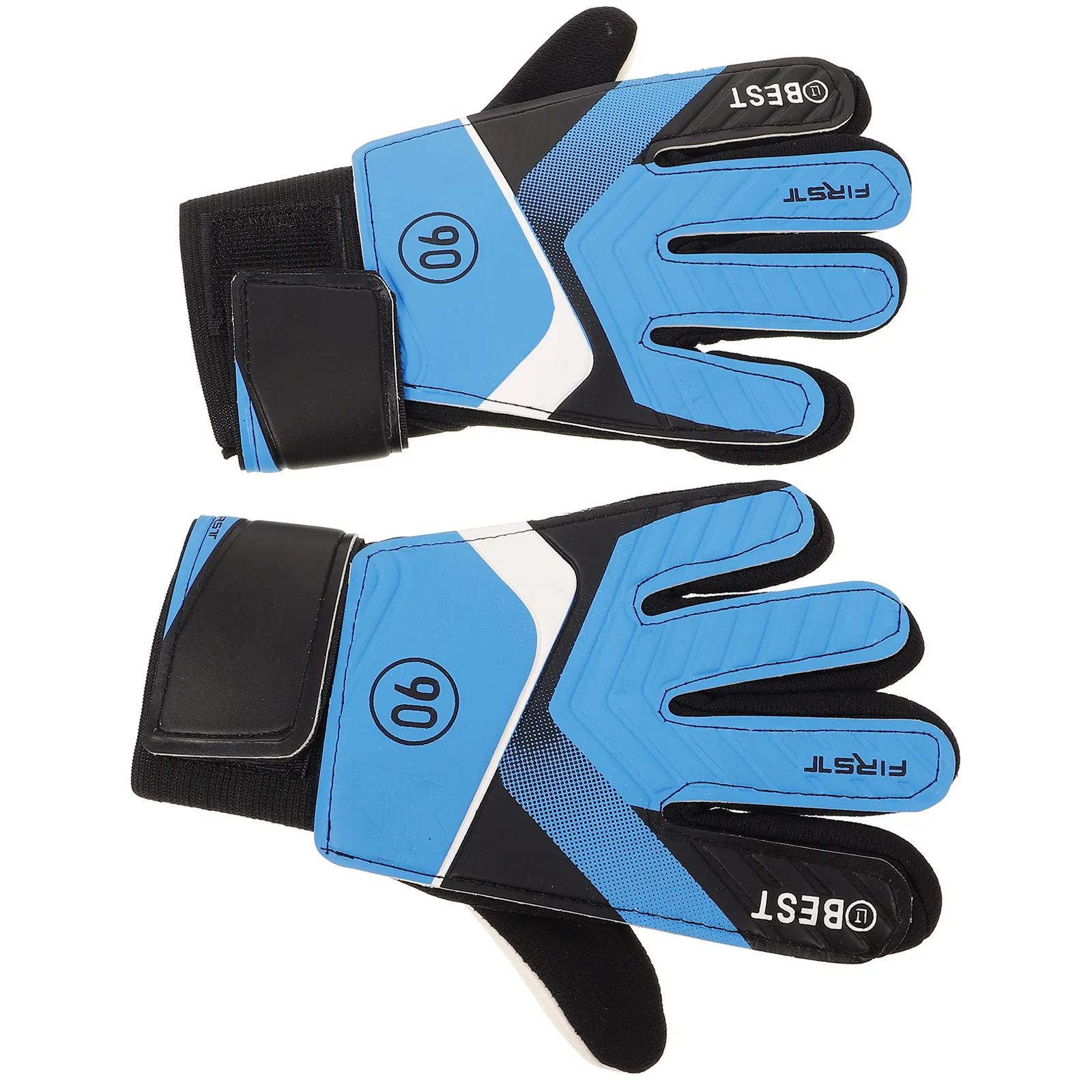 

2Pcs 's Goalkeeper Gloves Non Slip Breathable Sweat Resistant Finger Protection Soccer Training Match Gloves Football
