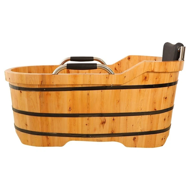 

Wooden bucket Bath bucket for the elderly Bidet Household bath bucket Bath tub for the elderly Adult wooden bathtub