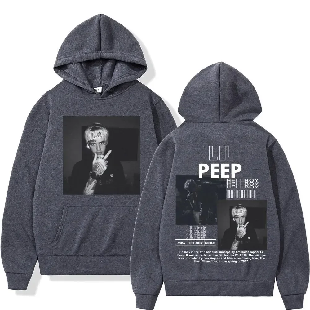 Hip Hop Rapper Lil Peep Graphic Hoodie High Quality Fashion Oversized Pullovers Men Women Street Trend Vintage Hooded Sweatshirt