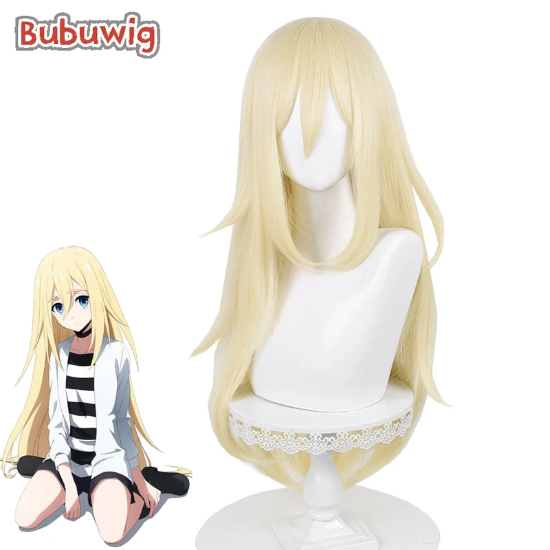 

Bubuwig Synthetic Hair Rachel Gardner Cosplay Wigs Angels of Death Rachel Gardner 75cm Long Light Blonde Wig Heat Resistant