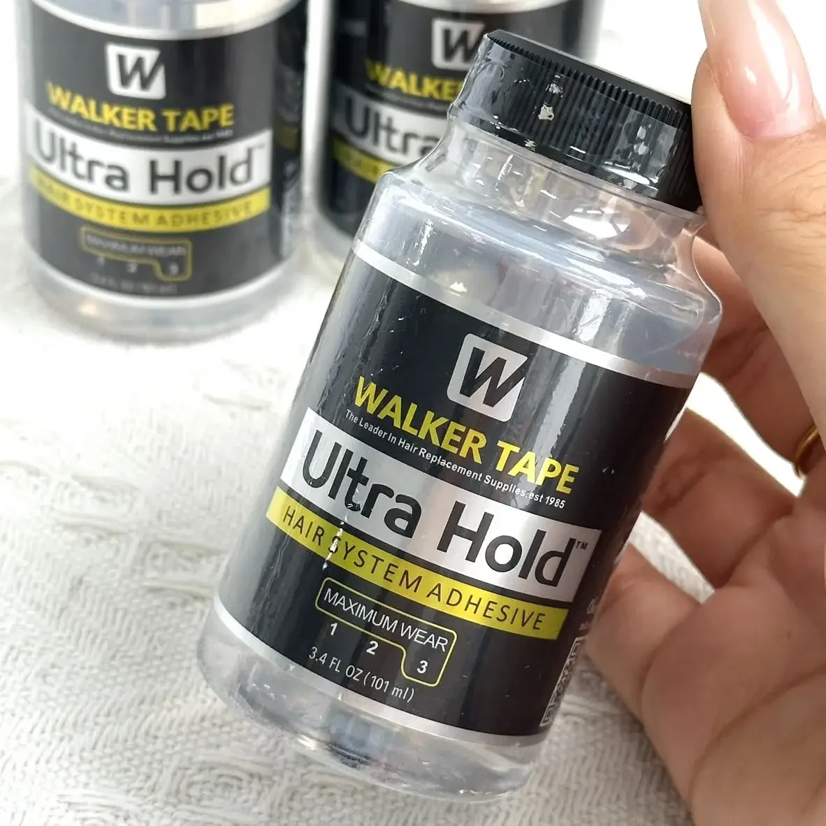 

Оптовая продажа, 10 шт., лента Walker, ультра-фиксация, клей для кружевного парика, водонепроницаемый прозрачный кружевной клей для замены волос, клей-кисть