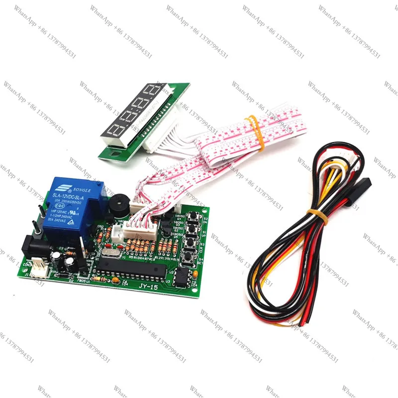 JY-15B with ribbon cable, 4-digit display, countdown timer, control board, manual setting of price and time