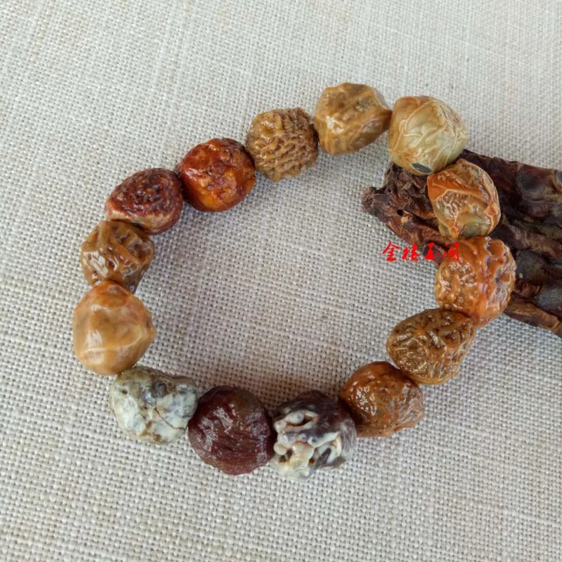 Jewelry Alashan Gobi Material Rough Tendon Stone Sugar Heart Raisin Agate Bracelet Wholesale