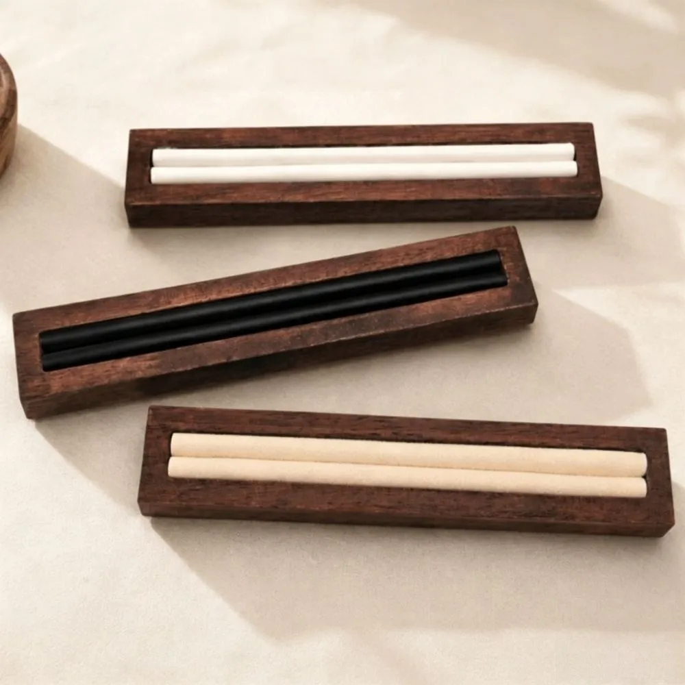 Jewelry Accessories Wood Ring Display Stand Soft Lining Velvet Ring Holder High End Minimalism Jewelry Organizer Tray Countertop