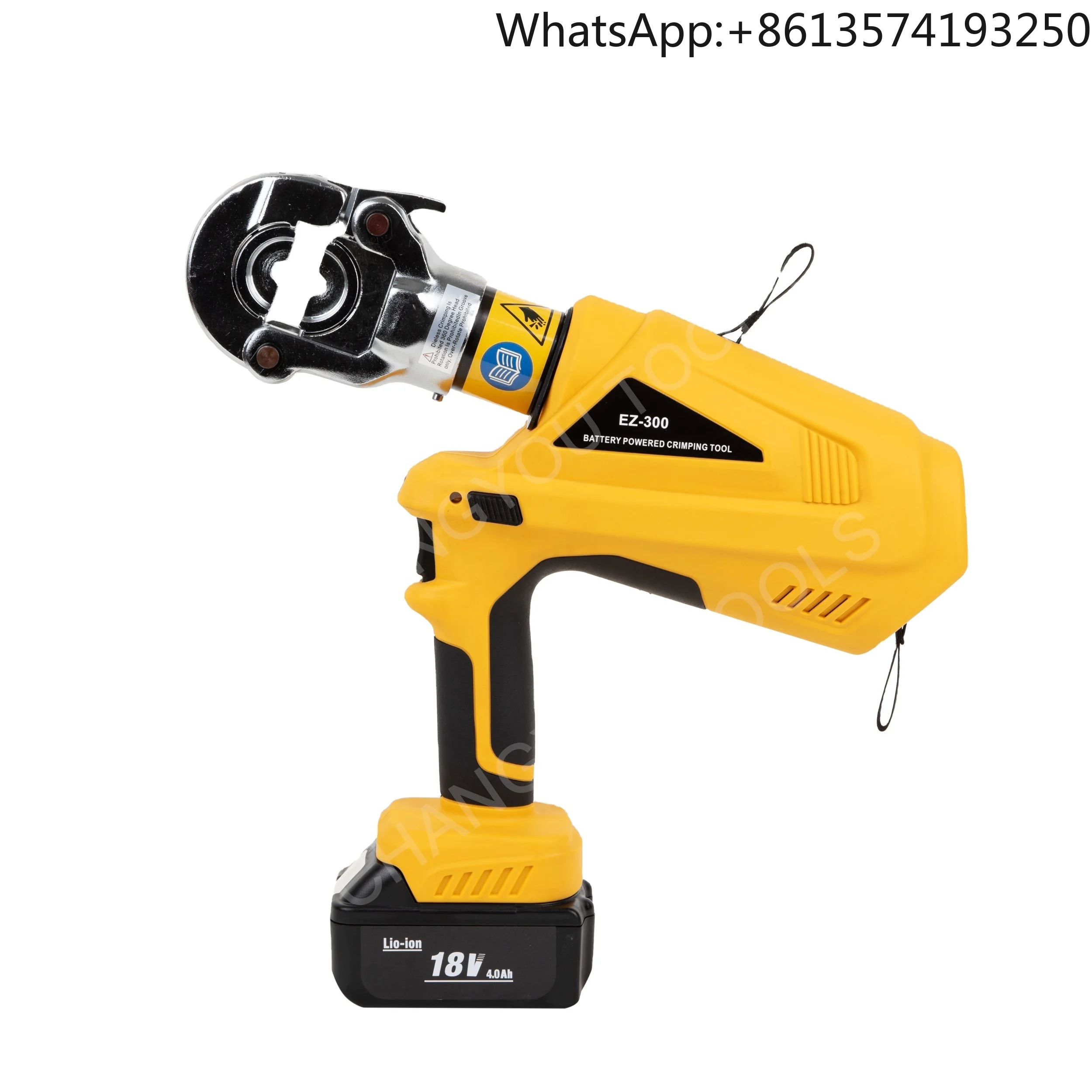 

EZ-300 Hydraulic Battery Powered Cable Crimping Tool Professional Compression Electric Crimping Tool with OLED for 16-300 Cable
