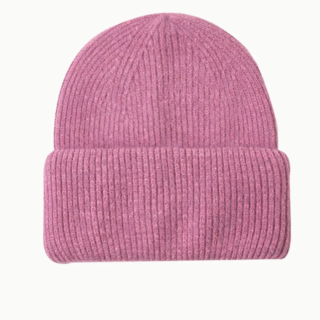 Rabbit Hair Hat New Women\'s Internet Red Autumn/Winter Versatile Woolen Knitted Hat Warm Cover Ear Protection Cold Hat Tide