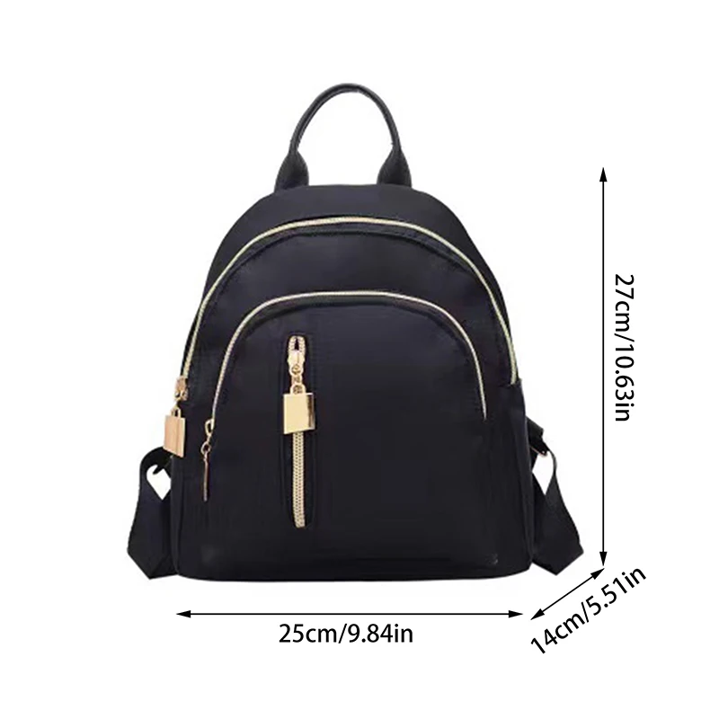 Waterproof Nylon Women Backpack Leisure Small Knapsack Fashion Student Book Bag Casual Bag Shoulder Bag