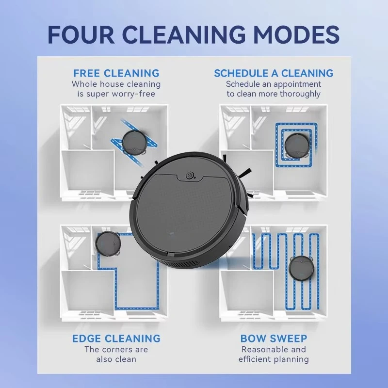 Intelligent Sweeping Robot Large Water Tank Mobile App Remote Control Planning And Cleaning Line Low Noise 2000 Pa Large Suction