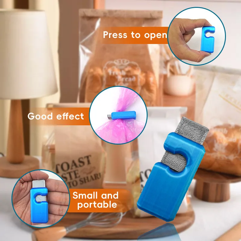New plastic bread clip food sealing clip kitchen food safety moisture-proof clips small and convenient style spot label