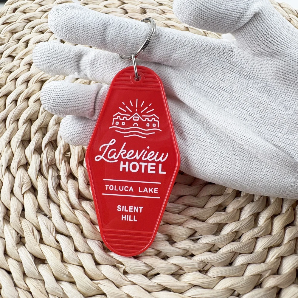 Silent Hill Lakeview Hotel 312 Toluca Lake A Special Place Keyring Horror Game Inspired Vintage Key Tag Fans Gift Chain Pendant #4