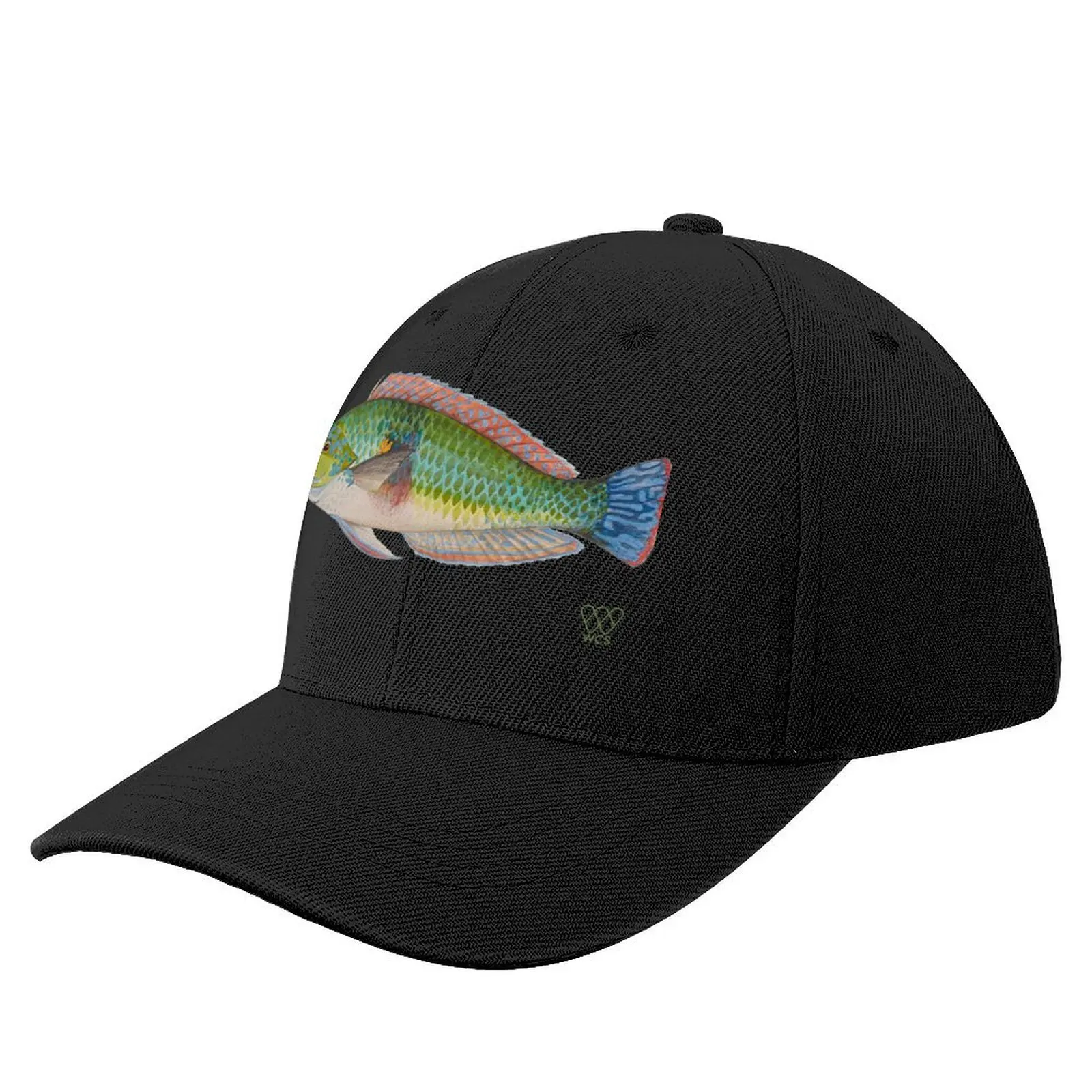 Green Parrot Fish Baseball Cap cute Sunhat Military Tactical Cap Designer Hat Men's Caps Women's